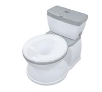 Toilette d'entraînement pour aller aux toilettes, simulation sonore de décharge vivante, multifonction, nettoyage facile, siège de toilette amovible pour jeunes enfants (GREY)