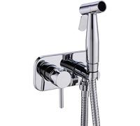 Toilette en Laiton Chaud Froid Bidet Spray Hdheld Bidet Ensemble De Couches Chambre Douche Set Pulvérisateur Jet Douche Kit, Chrome
