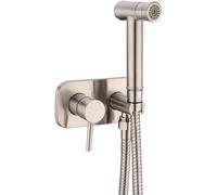 Toilette en Laiton Chaud Froid Bidet Spray Hdheld Bidet Ensemble De Couches Chambre Douche Set Pulvérisateur Jet Douche Kit, Brushed Nickel