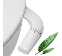Toilette Japonaise Gauche - Bidet Toilette WC Gauche gauche non électrique ultra-mince pour toilette avec accessoire de toilette bidet à double buses，Nettoyage avant e（Tuyau de 1 mètre）