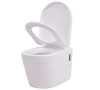 Toilette murale Céramique Blanc