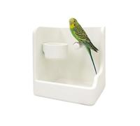Toilette Oiseau Maison Intérieure Station de table lime griffes et | Perchoir Oiseau pour cage intérieure balcon Perruche Canari Pinson Moineau Perroquet Pot