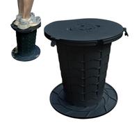 Toilette pliable pour extérieur et camping - Siège imperméable léger portable avec seau de 400 kg Capacité pour utilisation au lit