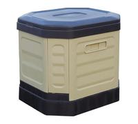 Toilette pliante - 34x29 cm WC portable adulte | Tabouret pliable seau | Solutions toilettes nomades avec seau poubelle pour caravane, survie, camping-car, voyage, pique-nique, randonnée