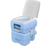 Toilette Portable 20 L - SereneLife - 120 chasses d'eau - Bleu - Réservoir Détachable avec Pulvérisateur à Main - Sac de Transport Bleu