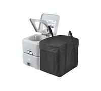 Toilette Portable Avec Chasse d'Eau Réservoir à Matières 20L Réservoir d'Eau 12L