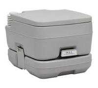 Toilette portable de camping Gris 10+10 L Noir G