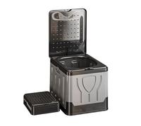 Toilette Portable pour Camping,Siège Confort Pliable avec Couvercle | Grandes Toilettes Portables de Camping,pour Voyage Pêche Road Trip Plage Tente Bateau Randonnée Maison Adultes Personnes