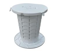 Toilette Portable Pour Camping - Supporte Jusqu'à 400 Kg Portable - Seau avec Couvercle Léger pour Bateau Camion Chevet Hôpital