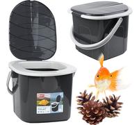 Toilette portative Seau de randonnée Pêche Camping 15.5 L