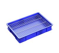 Toilette pour Chien À Usage Domestique Pot À Chien Plat en Plastique Fond Antidérapant Stable Bac D'éducation Canine pour Chiens de Petite Et Moyenne Taille Utilisable avec Litière/coussinets Base en