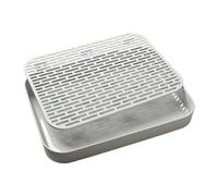 Toilette pour lapins, pour lapins, entraîneur pour aller aux toilettes avec cage carrée, boîte à lapins pour animaux de compagnie, plateau pour cochons d'Inde adultes, hamster