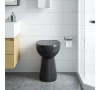 Toilette sans rebord 7cm Hauteur Supplémentaire Fermeture Douce Céramique vidaXL