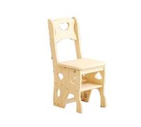 Toilette Tabouret Escabeau en Bois Massif avec pédale Large antidérapante, escabeau Pliable Multifonction adapté aux espaces domestiques intérieurs Haut Tabouret(Legno)