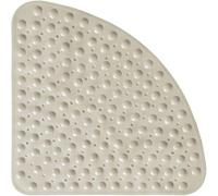 Toilette Ventouse en Forme De Ventilateur Tapis De Sol en PVC pour Douche Hôtel Tapis Triangulaire Tapis De Bain pour Drain Cuisine Salle De Bain, Beige, 54X54CM