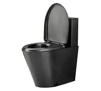 Toilettes à double siphon en acier inoxydable 304, haute efficacité, économie d'eau, siège à fermeture douce pour une expérience de bain confortable