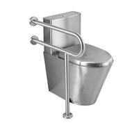 Toilettes commerciales à double chasse d'eau, design allongé à haute efficacité avec siège à fermeture douce et hauteur confortable, système de chasse d'eau siphon économiseur d'eau