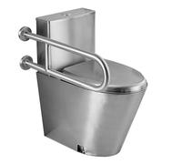 Toilettes commerciales à double chasse d'eau, design allongé à haute efficacité avec siège à fermeture douce et hauteur confortable, système de chasse d'eau siphon économiseur d'eau