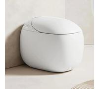 Toilettes compactes pour bidet, double chasse intelligente, design sans réservoir monobloc, eau chaude instantanée, fonction sèche-linge et désodorisation