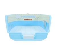 Toilettes d'angle pour Petits Animaux, Bac à Litière Grillagé | Abs, Bords Relevés et Ancrage, pour Cage, Limite les Débordements et Stabilise L’ensemble