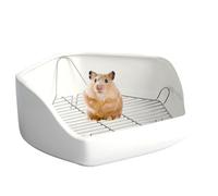 Toilettes d'angle pour petits animaux de compagnie, toilettes d'angle pour cage de petits animaux, pot d'apprentissage de la propreté pour animaux domestiques, bac à litière en forme de pentagone pour