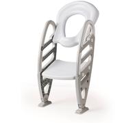 Toilettes D'apprentissage Avec Échelle Pour Enfant Blanc Et Gris TU