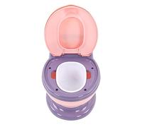 Toilettes d'apprentissage de la propreté, design ergonomique pour bébé, pot d'entraînement pour tout-petit, grande toilette amovible pour bébé de 0 à 7 ans, en plastique (rose-violet)