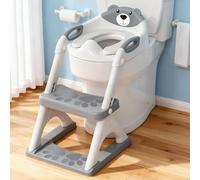 Toilettes d'apprentissage de la propreté pour les tout-petits, siège | SKYROKU, Convient aux toilettes rondes et allongées, 6 hauteurs, pare-éclaboussures, pliable, peut contenir plus de 200 kg