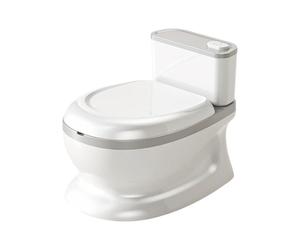Toilettes d'apprentissage de la propreté - PP et PVC techniques primaires - 38 x 28 x 30 cm - Son réaliste - Commode d'apprentissage sémantique profond - Coussin doux - Siège pour filles et