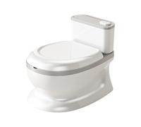 Toilettes d'apprentissage de la propreté - PP et PVC techniques primaires, son de chasse d'eau réaliste 38 x 28 x 30 cm, chaise d'apprentissage sémantique profonde, coussin doux en matériau secondaire