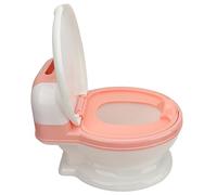 Toilettes d'apprentissage de la propreté Réalistes, Toilettes pour bébé Réalistes et Sûres, Multifonctions Amovibles Antidérapantes pour Salle de Bain (Rose Blanc)