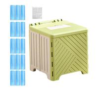 Toilettes de camping - Chaise percée pour adultes - Pliable et antidérapante - Avec coussin de siège en PVC - Pour personnes âgées, hôpital, plein air, camping
