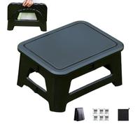 Toilettes de camping portables - Forme pliante silencieuse, 31,5 x 24,5 x 16,5 cm dépliée, chaise percée de réponse catastrophes, siège de randonnée en résine facile à | Toilettes