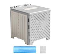 Toilettes De Camping Portables Pliables-réservoir À Ordures, Seau D'aisance | Réservoir À Ordures Pliable Pour Toilettes De Camping Portables - Seau De Pour Voiture | Siège Étanche Robuste, Poubel