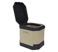 Toilettes de camping portables, pot de voyage pliable, seau à ordures multi-usages, 34 x 29 cm, solution de salle de bain compacte pour les voyages, les remorques, la randonnée, le camping-car, le