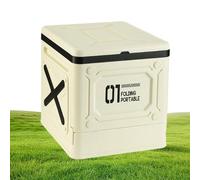 Toilettes de Camping Portables - Pot Pliant avec Conception Robuste, Toilettes compactes pour Adultes, Pliables avec Couvercle sécurisé, Usage extérieur pour Le Camping, Les Voyages et la na