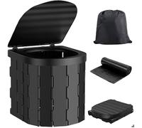Toilettes de camping portables - PZCC - Modèle standard - Pliable - Étanche - Supporte 180 kg