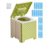 Toilettes de camping portables, toilettes portables pour adultes - Pot d'entraînement pliable peu encombrant antidérapant avec coussin en PVC pour hommes, femmes, tout-petits, patients, randonnées