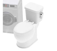 Toilettes De Maison De - PP 3x5.5x6cm | Toilettes Miniatures avec Son De Chasse d'eau | Meuble De Réaliste | Accessoire D'Échelle pour Scènes Miniatures Et Projets De Bricolage