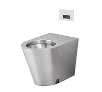 Toilettes de salle de bain en acier inoxydable 304, détection intelligente, haute efficacité, économie d'eau, siphon commercial, hauteur de siège confortable, pour salles de bains, camionnettes