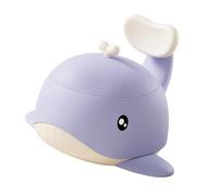 Toilettes d'entraînement en forme de baleine pour enfants avec base, bol amovible et design compact pour les déplacements, pot portable pour tout-petits de 12 mois