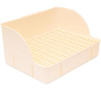 Toilettes en forme de lapin avec châssis surélevé, structure en filet à fond étroit, système de nettoyage pratique, guide de formation scientifique, détails humanisés pour cages, chinchillas, cochons