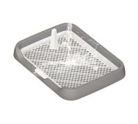 Toilettes en maille - Bac à pot pour chien d'intérieur | Grille en maille pour chiens | Support de colonne amovible réutilisable | Plateau plat pour la maison, l'animalerie et une utilisation en
