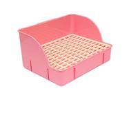 Toilettes en plastique pour lapin avec châssis surélevé, fond étroit, base surélevée, plateforme surélevée, sol en maille optimisée, mécanisme de nettoyage sans effort, séparation automatique des