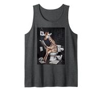 Toilettes Girafe Débardeur, Homme, Chiné Foncé, S
