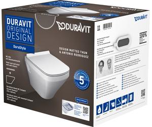 Toilettes murales Duravit DuraStyle Compact Ensemble sans rebord Duravit, 45710900A1