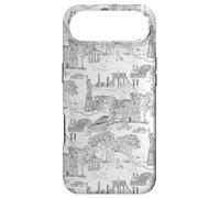 Toilettes New York Noires et Blanches, I Love NYC, Central Park Coque pour iPhone Air