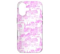 Toilettes New York Rose Vif, I Love NYC, Central Park Coque pour iPhone 17