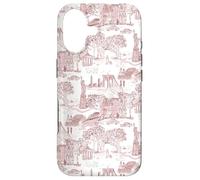 Toilettes New York Rouge Marron, I Love NYC, Central Park Coque pour iPhone 17