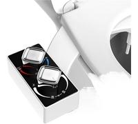 Toilettes non électriques, bidet, eau chaude, froide et tiède, for fixation de siège, pulvérisateur, couvercle autonettoyant, double buse(1-2 Asia AU RU BR CL)